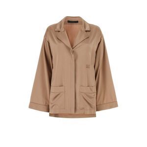 Pianoforte Women Antiqued Pink Satin Vasaio Shirt